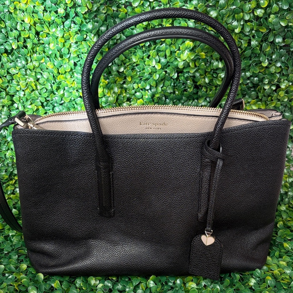 Kate Spade Black Leather Satchel
